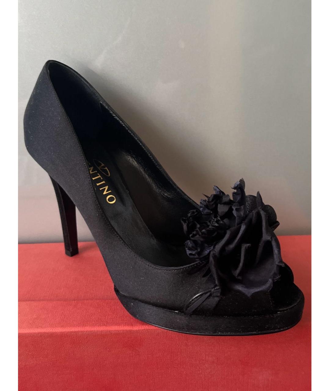 VALENTINO Черные текстильные туфли, фото 7