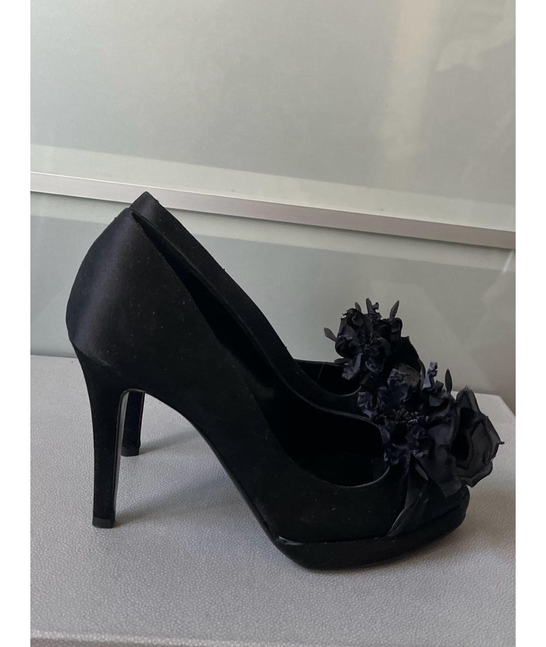 VALENTINO Черные текстильные туфли, фото 9