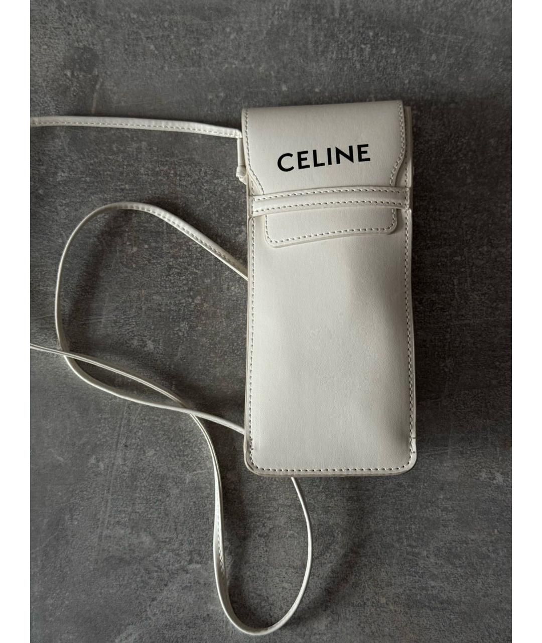 CELINE Белые пластиковые солнцезащитные очки, фото 6