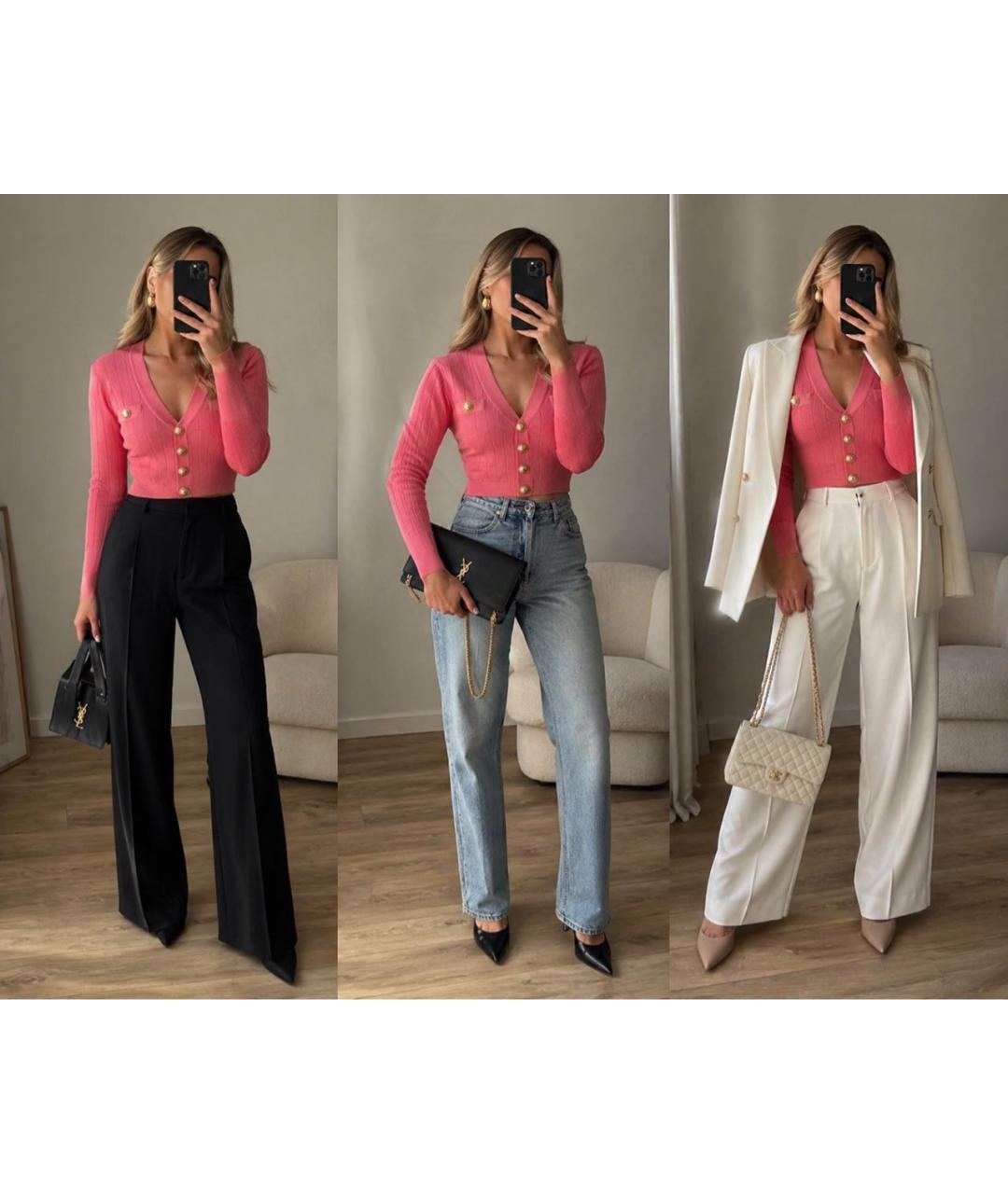 BALMAIN Коралловый вискозный кардиган, фото 6