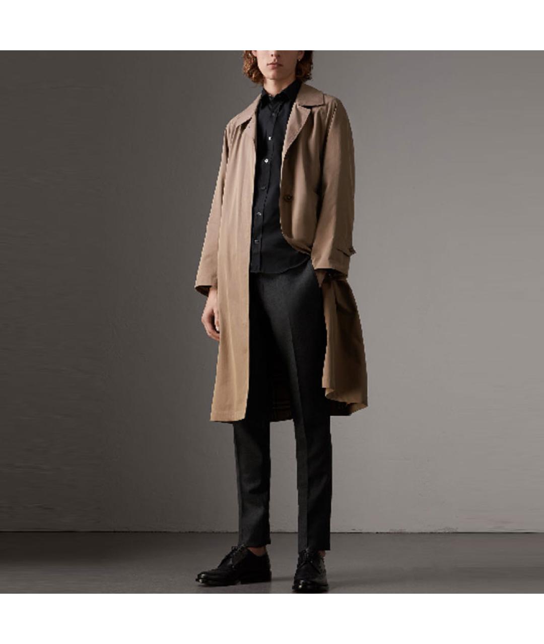 BURBERRY Черная хлопковая кэжуал рубашка, фото 5