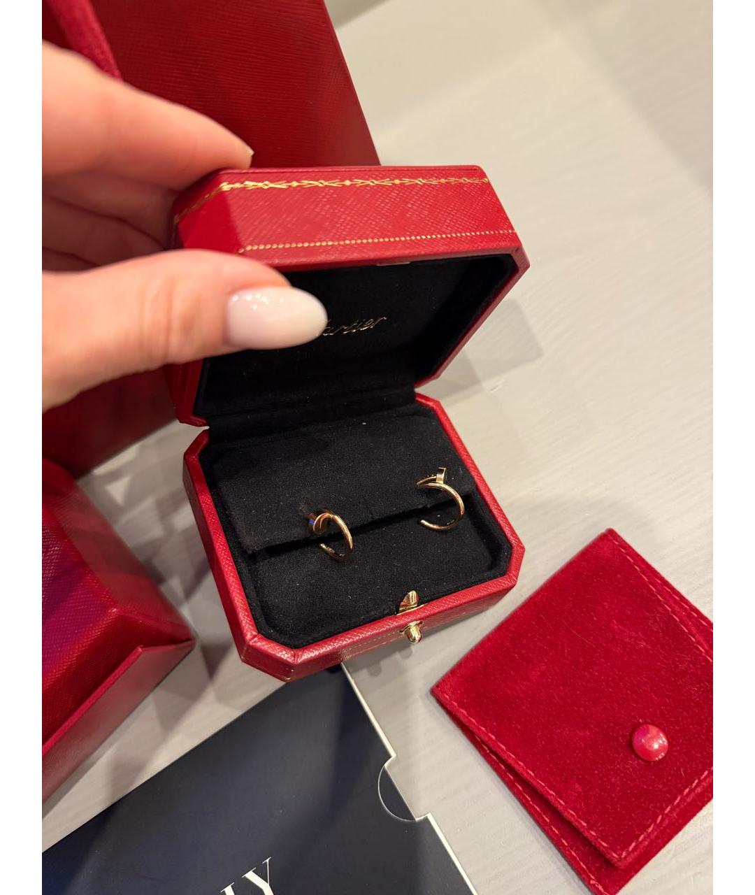 CARTIER Золотые серьги из розового золота, фото 2