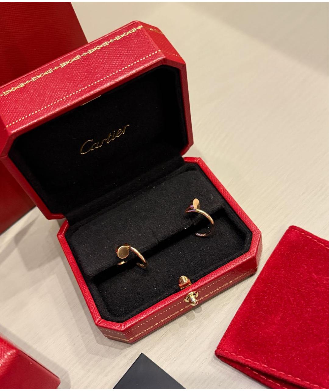 CARTIER Золотые серьги из розового золота, фото 4