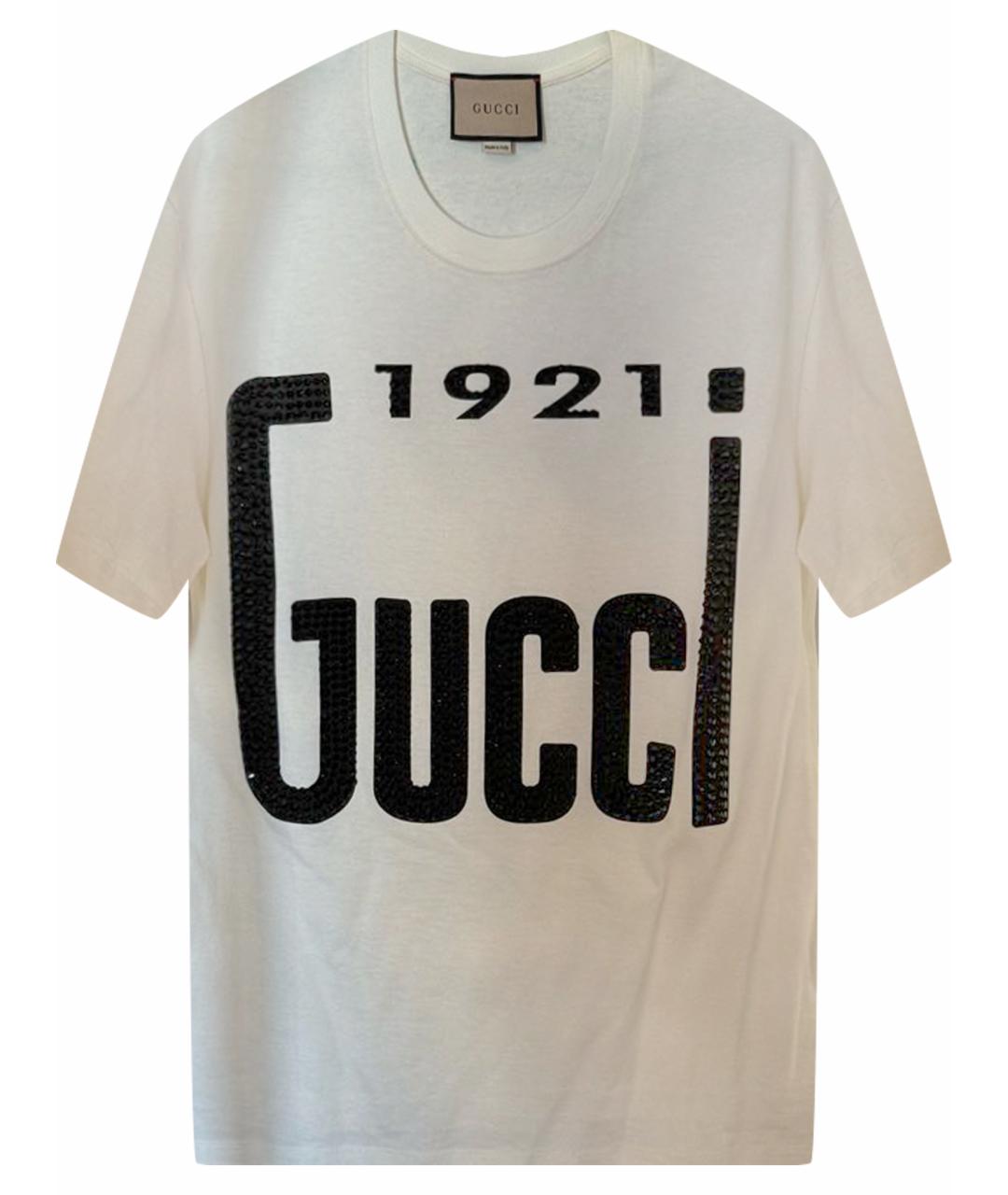 GUCCI Бежевая хлопковая футболка, фото 1