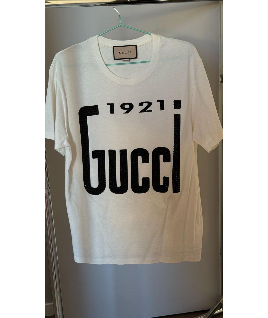 GUCCI Бежевая хлопковая футболка, фото 5