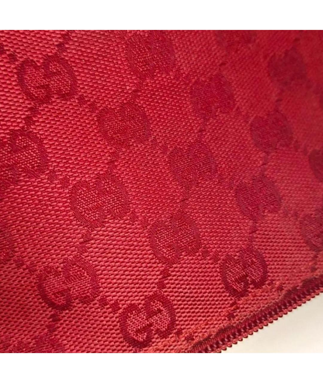 GUCCI Красная твидовая сумка с короткими ручками, фото 7