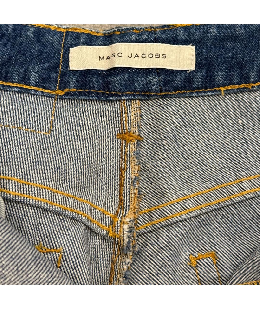 MARC JACOBS Синие хлопковые прямые джинсы, фото 3