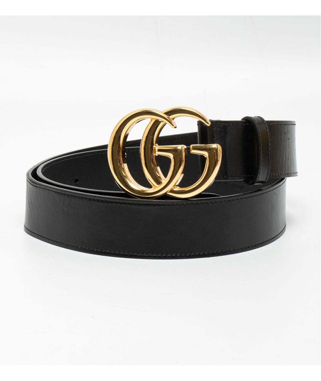 GUCCI Черный кожаный ремень, фото 5