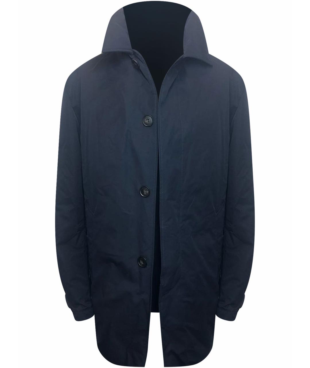 CORNELIANI Черное полиэстеровое пальто, фото 1
