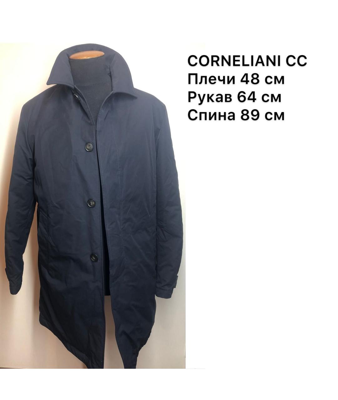 CORNELIANI Черное полиэстеровое пальто, фото 8