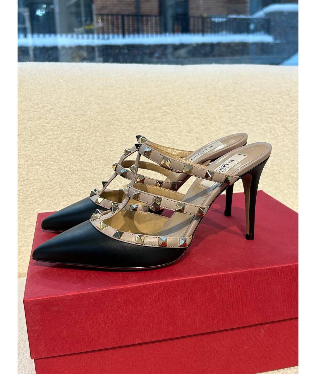VALENTINO Черные кожаные туфли, фото 4