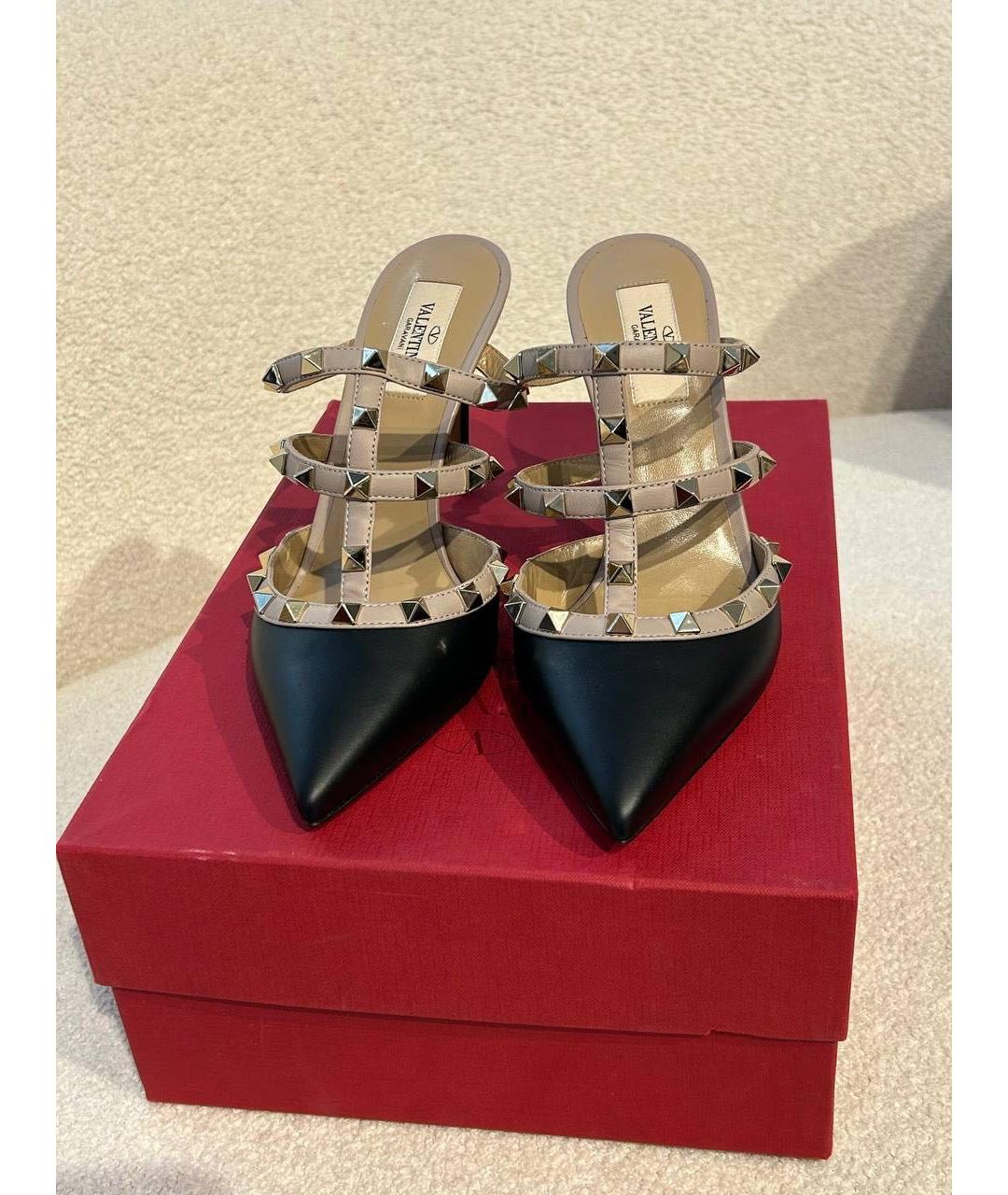 VALENTINO Черные кожаные туфли, фото 2