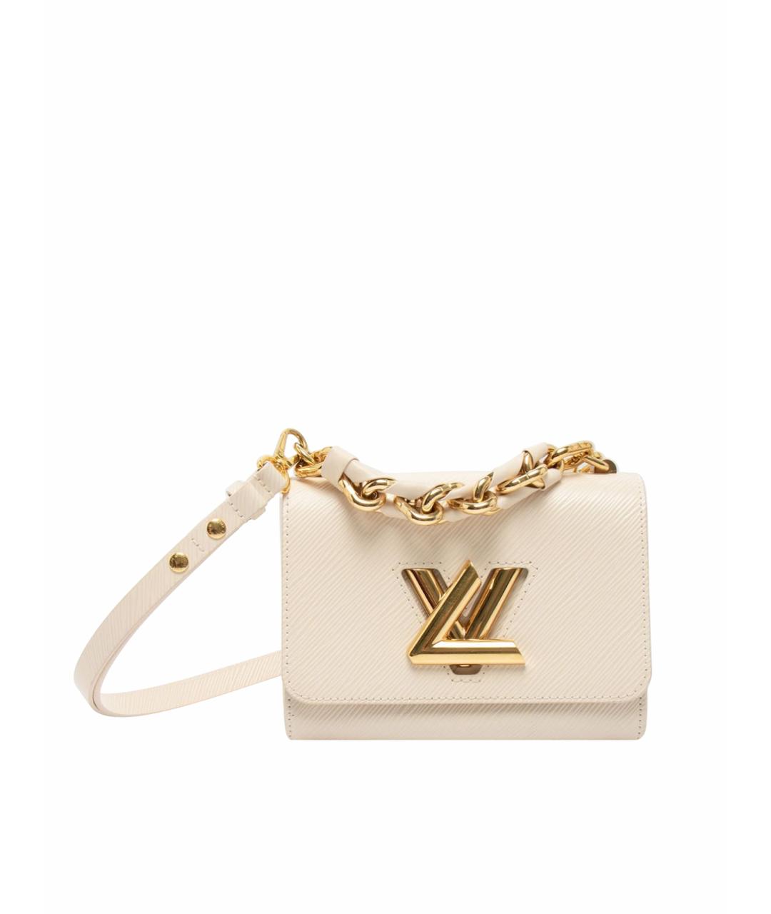 LOUIS VUITTON Белая кожаная сумка через плечо, фото 1