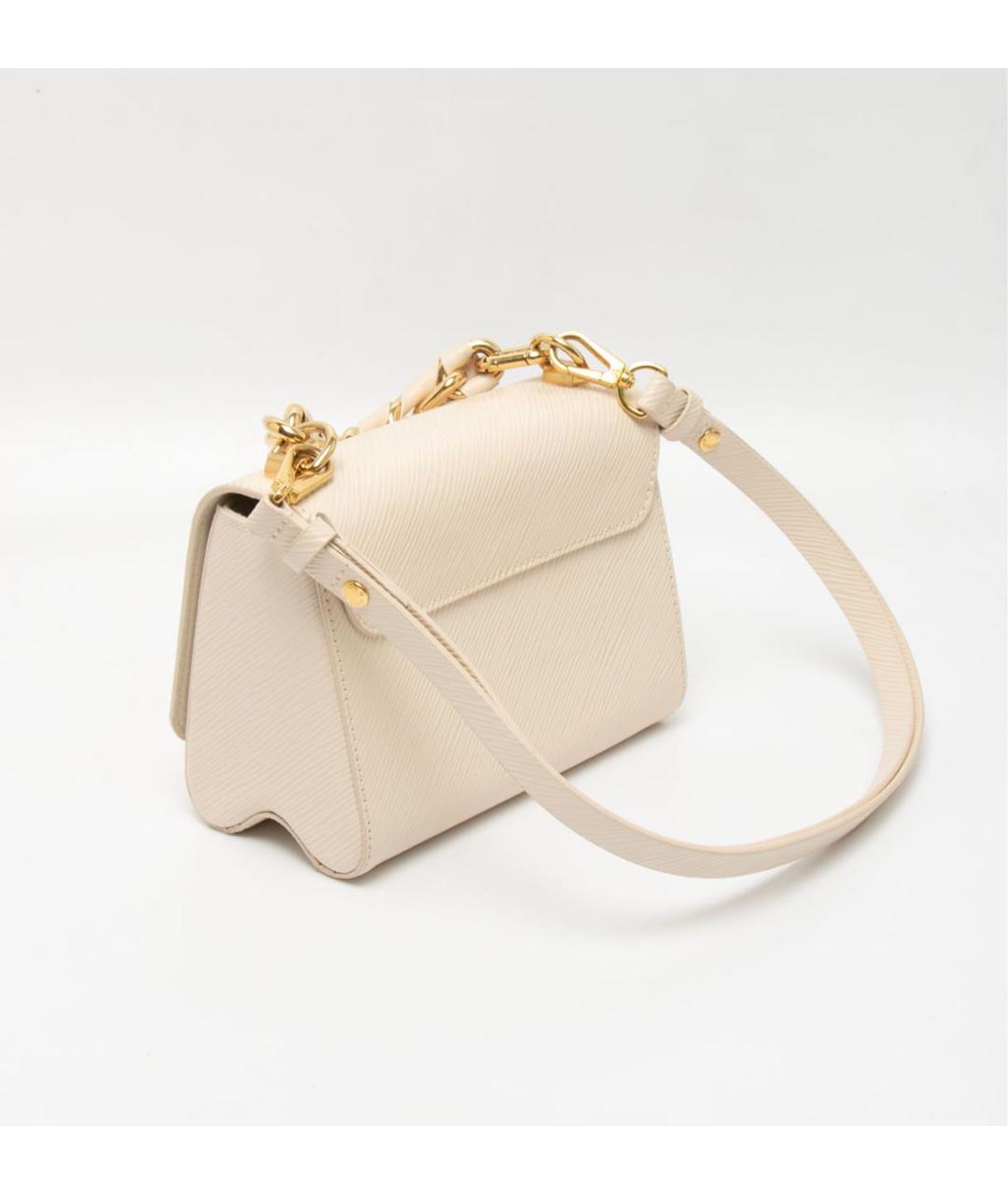 LOUIS VUITTON Белая кожаная сумка через плечо, фото 2