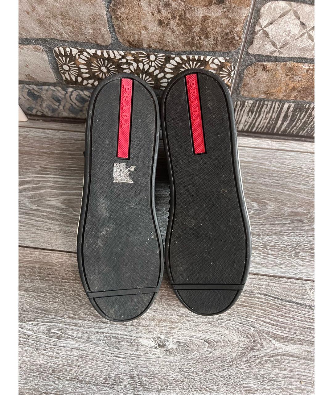 PRADA Мульти кожаные кроссовки, фото 4