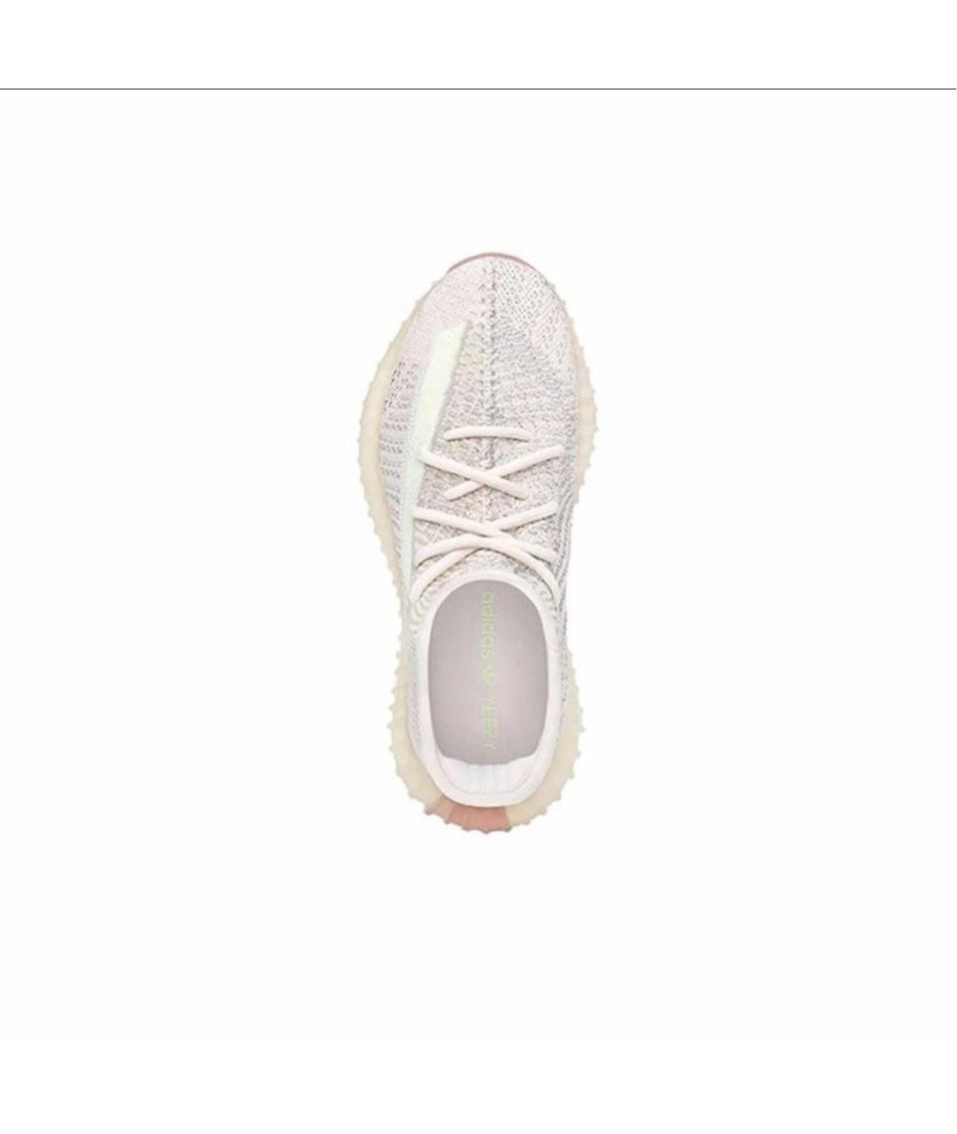 ADIDAS YEEZY Антрацитовые текстильные низкие кроссовки / кеды, фото 2