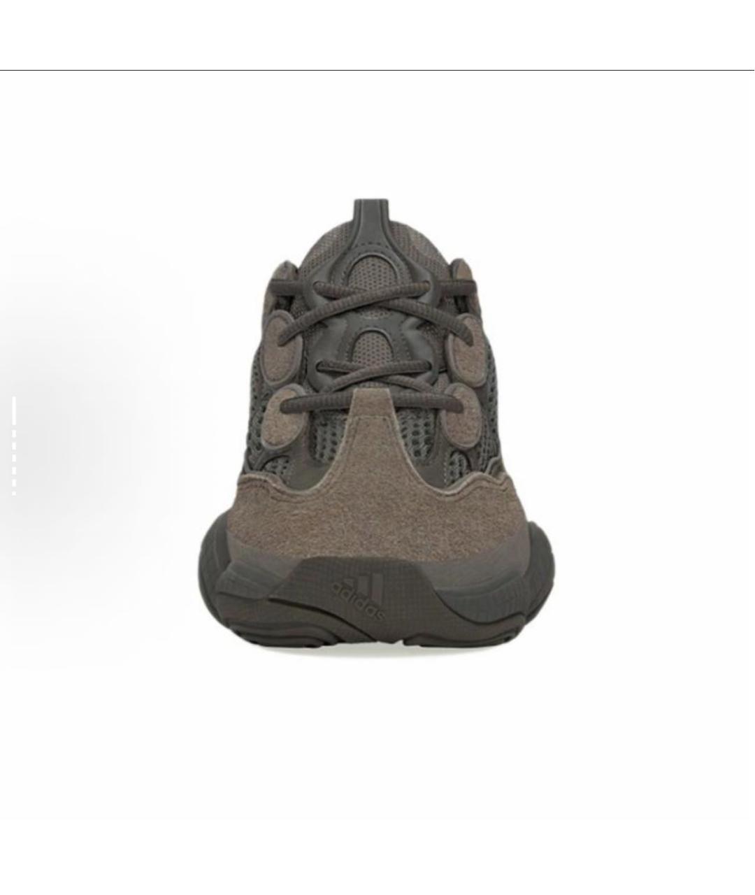 ADIDAS YEEZY Серые текстильные низкие кроссовки / кеды, фото 2