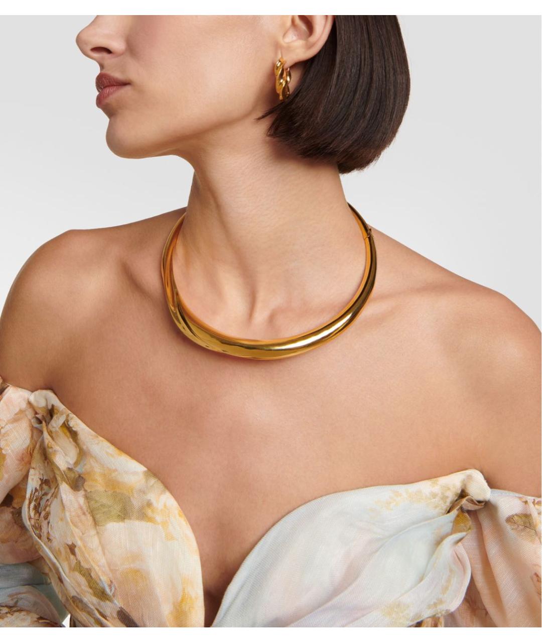 ZIMMERMANN Золотое латунное колье, фото 4
