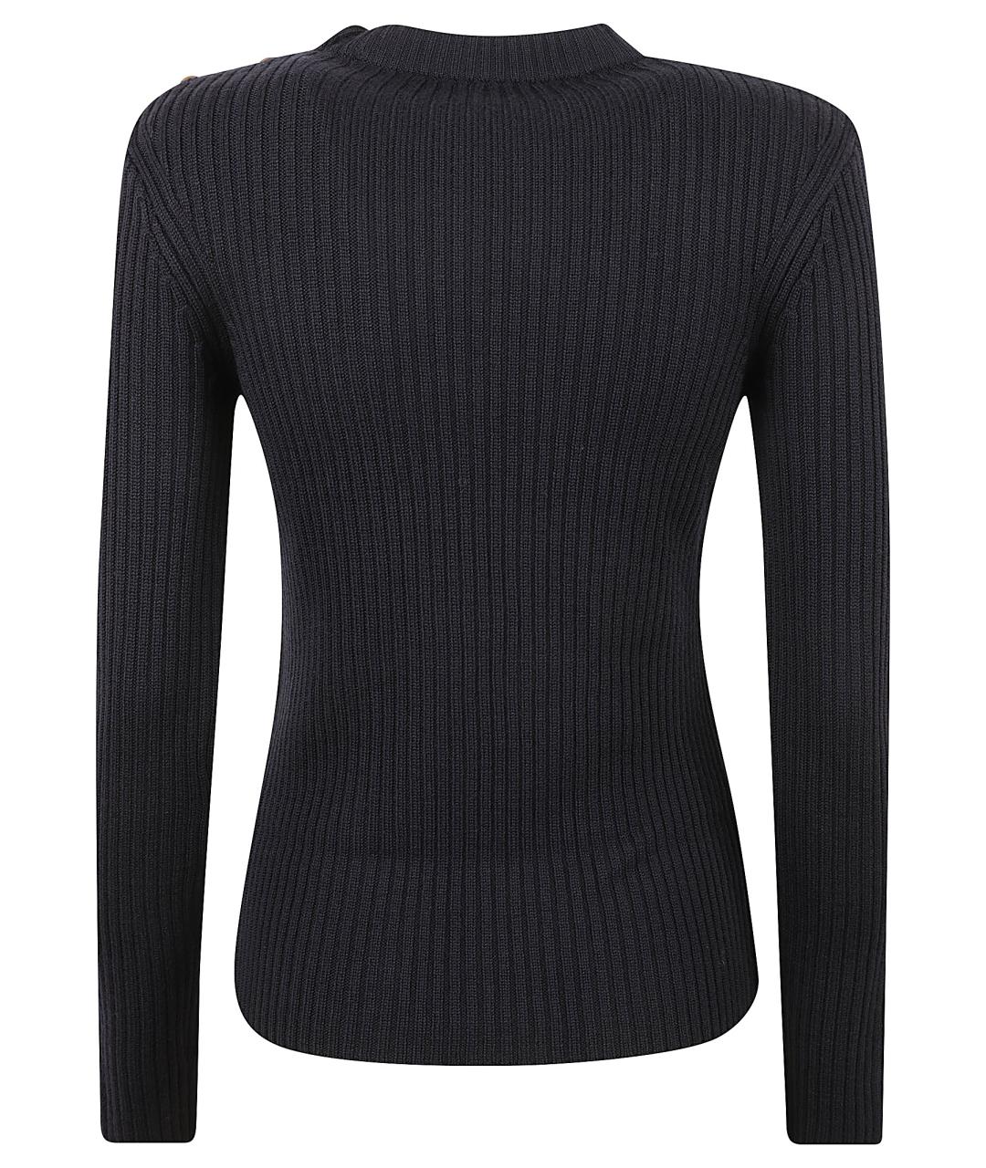 MAX MARA Темно-синий шерстяной джемпер / свитер, фото 2