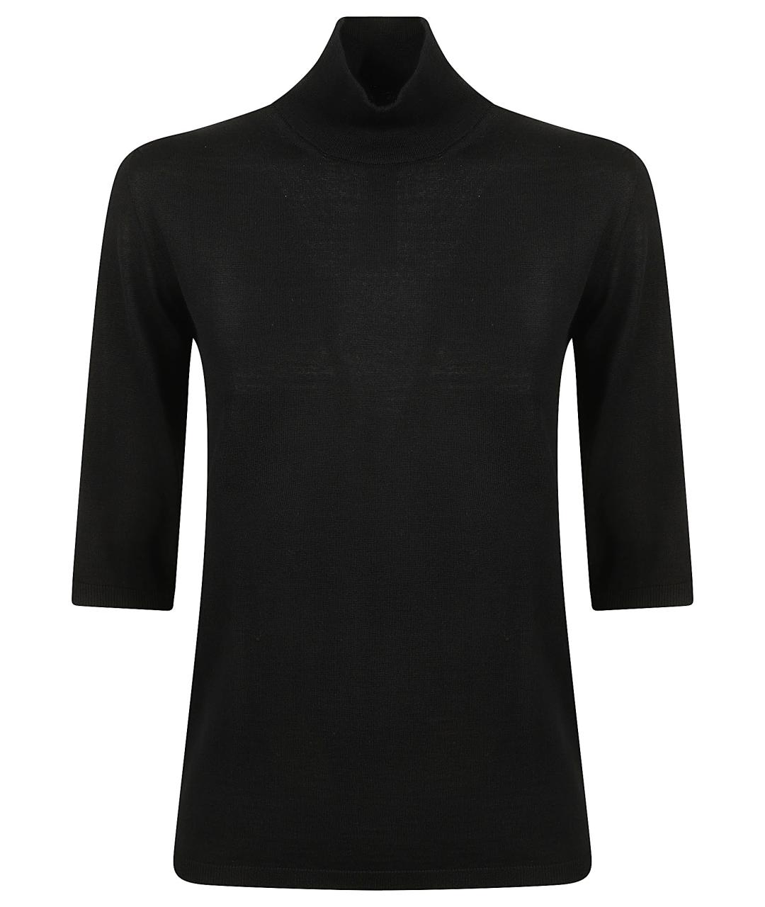 MAX MARA Черный шерстяной джемпер / свитер, фото 1
