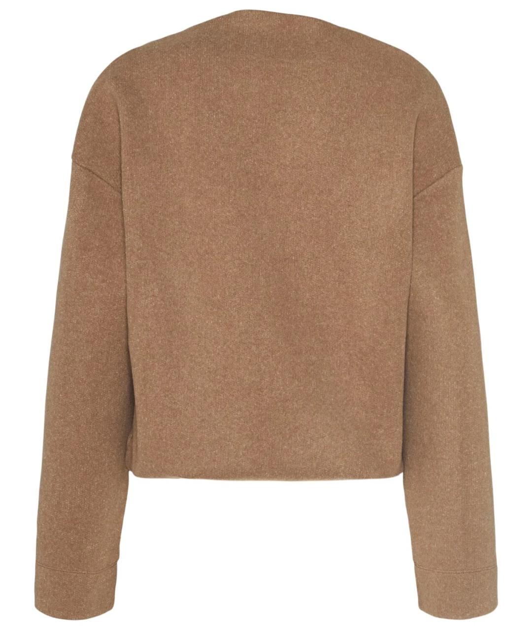 MAX MARA Коричневый кашемировый джемпер / свитер, фото 1
