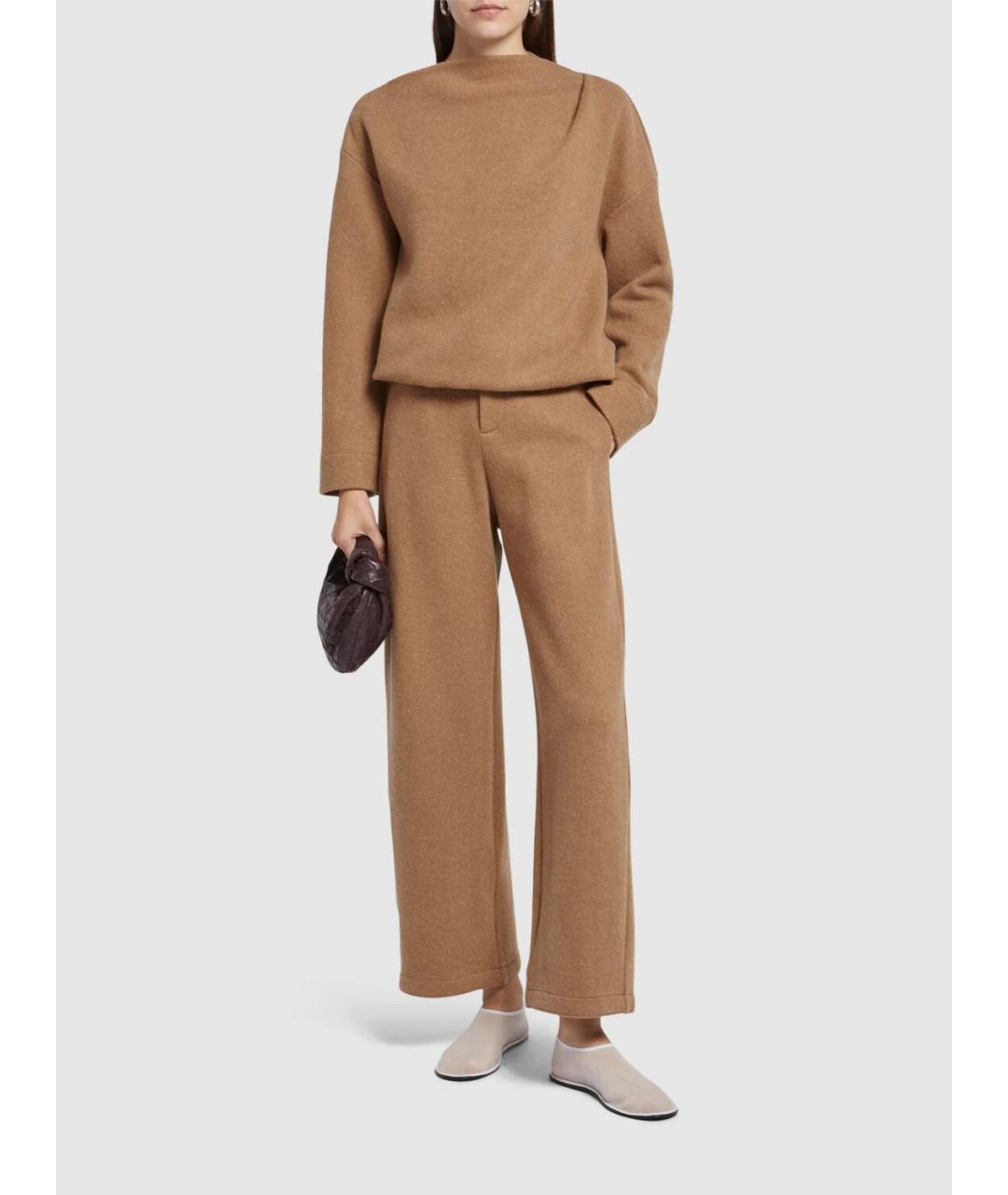 MAX MARA Коричневый кашемировый джемпер / свитер, фото 4