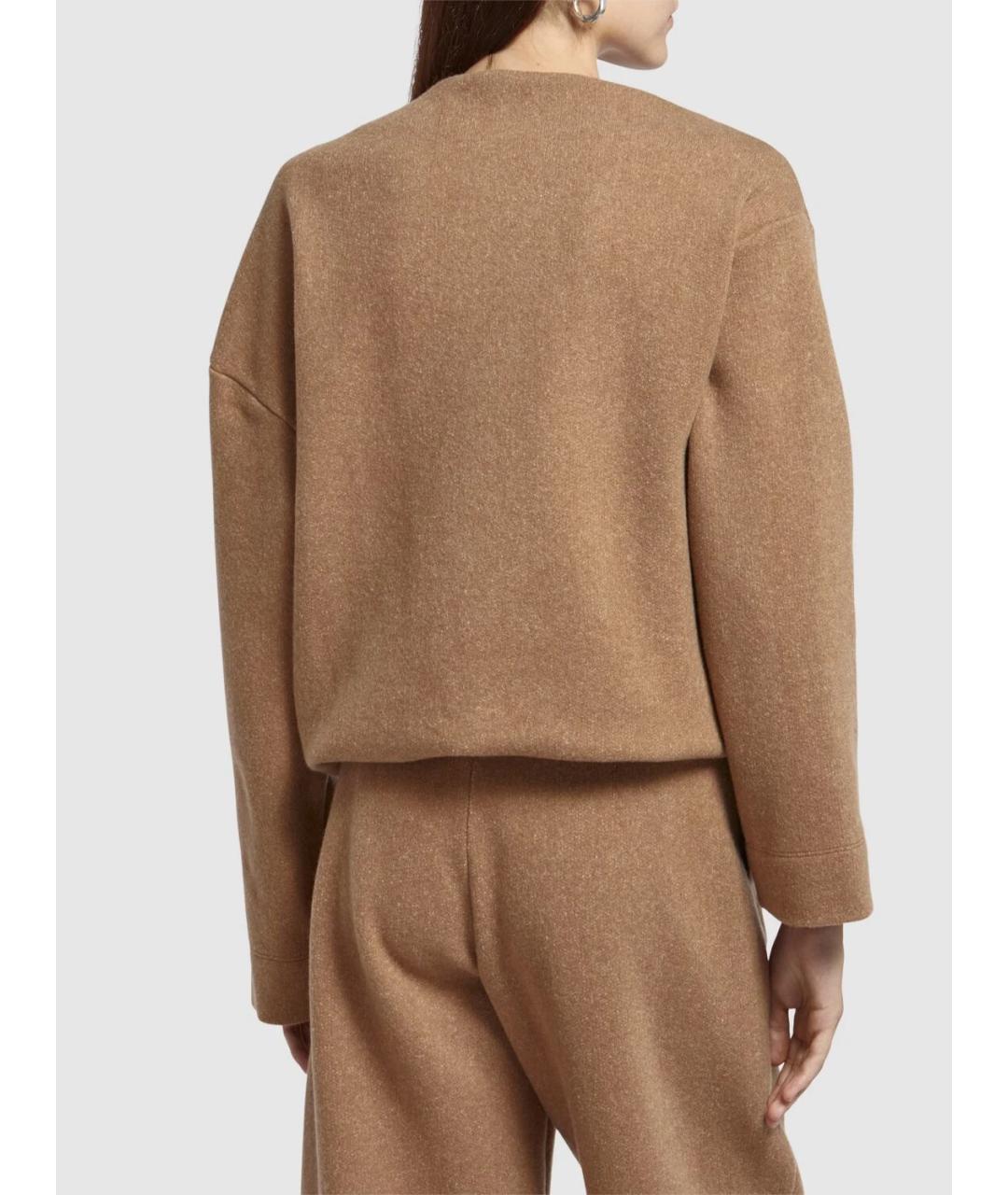 MAX MARA Коричневый кашемировый джемпер / свитер, фото 3