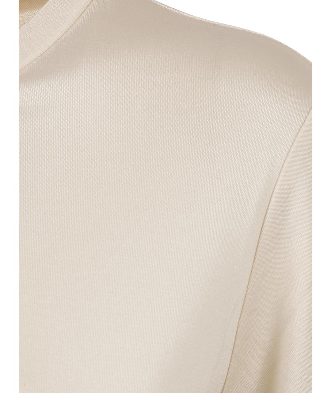 MAX MARA Белая шелковая футболка, фото 3