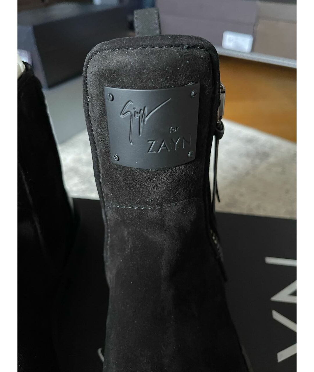 GIUSEPPE ZANOTTI DESIGN Черные замшевые высокие ботинки, фото 6
