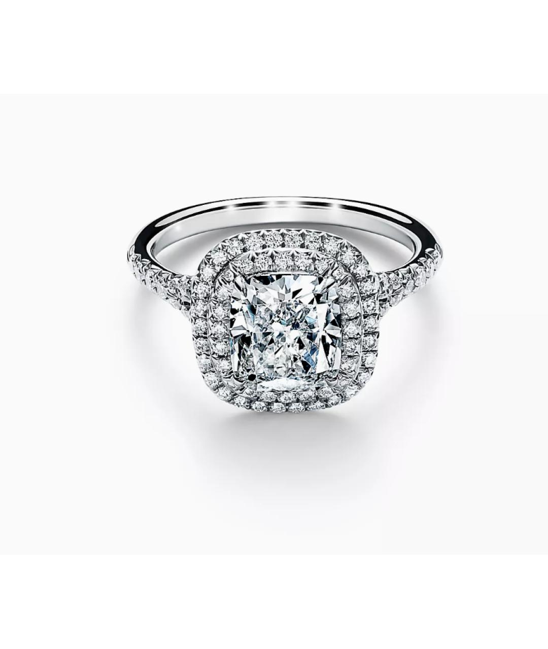 TIFFANY&CO Серебряное платиновое кольцо, фото 8