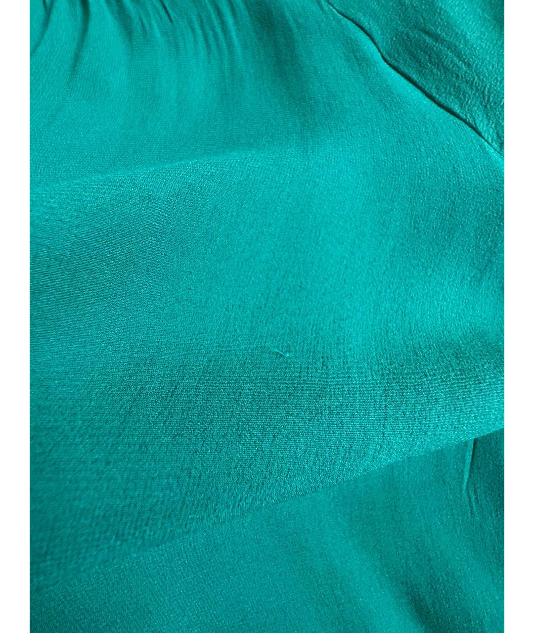 RED VALENTINO Бирюзовая шелковая блузы, фото 6