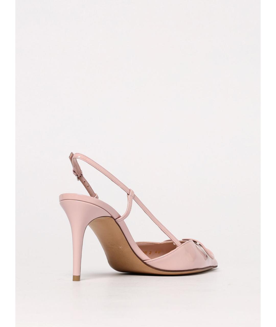 VALENTINO Розовые туфли из лакированной кожи, фото 3