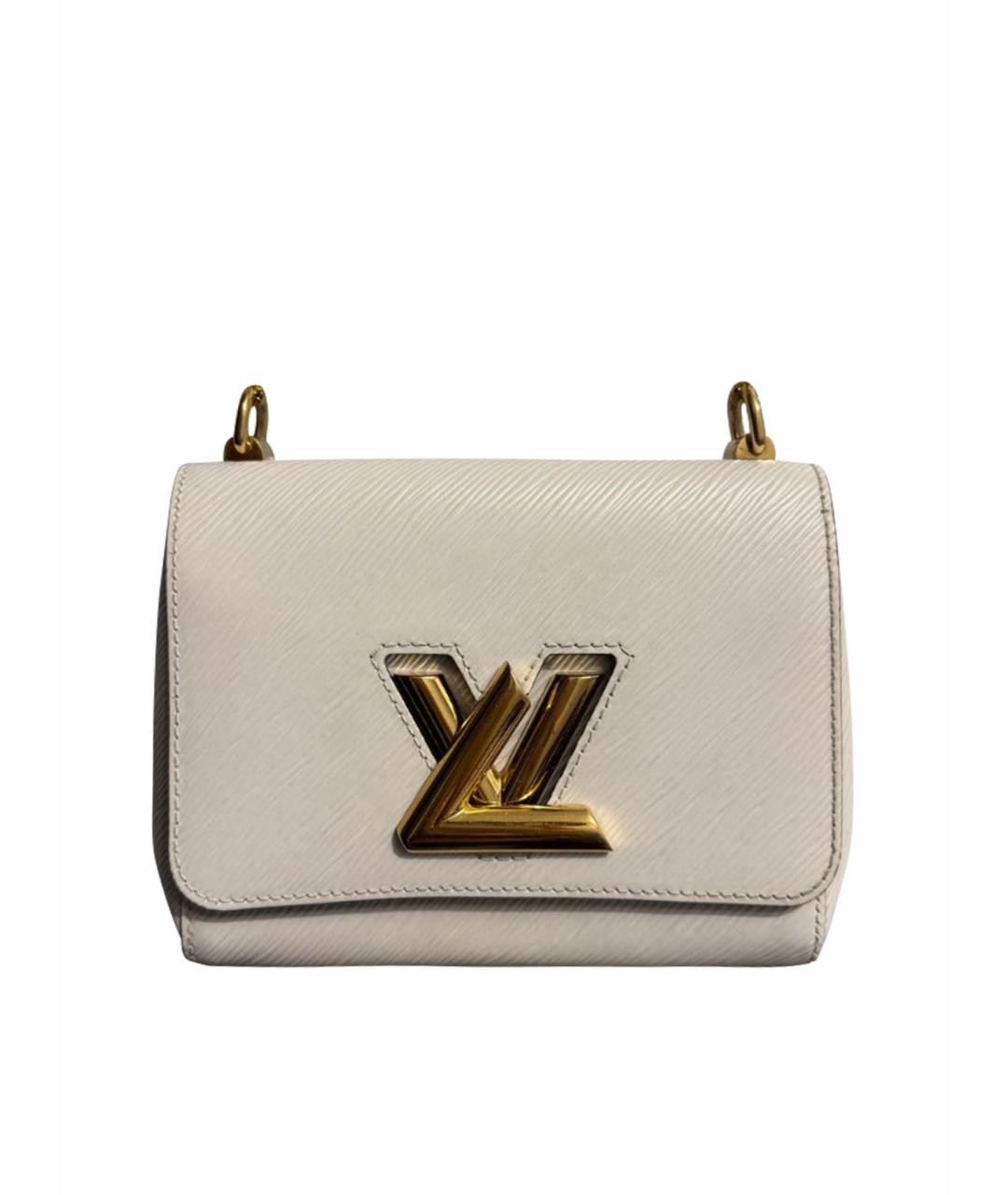LOUIS VUITTON Белая кожаная сумка через плечо, фото 1
