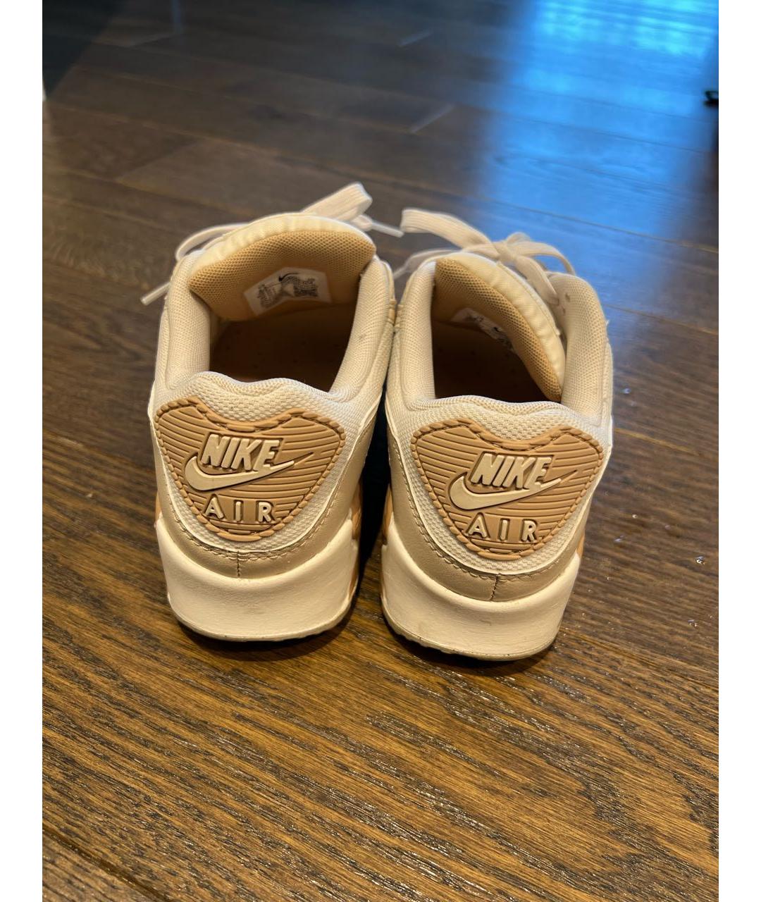 NIKE Белые кожаные кроссовки, фото 4