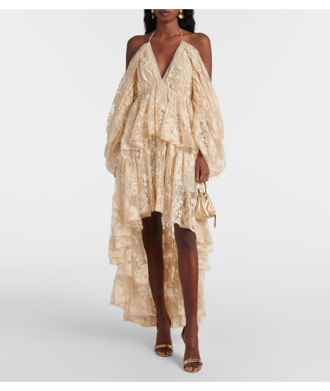 ZIMMERMANN Бежевое коктейльное платье, фото 2