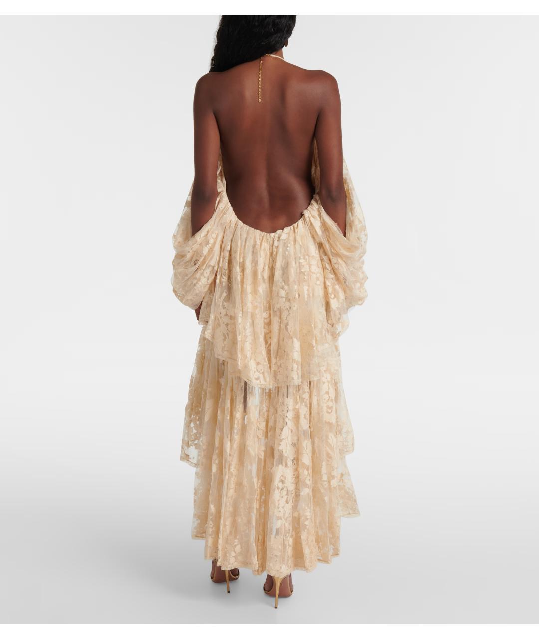 ZIMMERMANN Бежевое коктейльное платье, фото 3