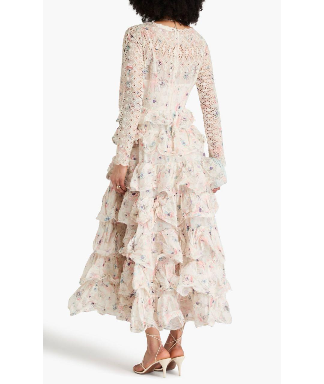ZIMMERMANN Белое хлопковое коктейльное платье, фото 5