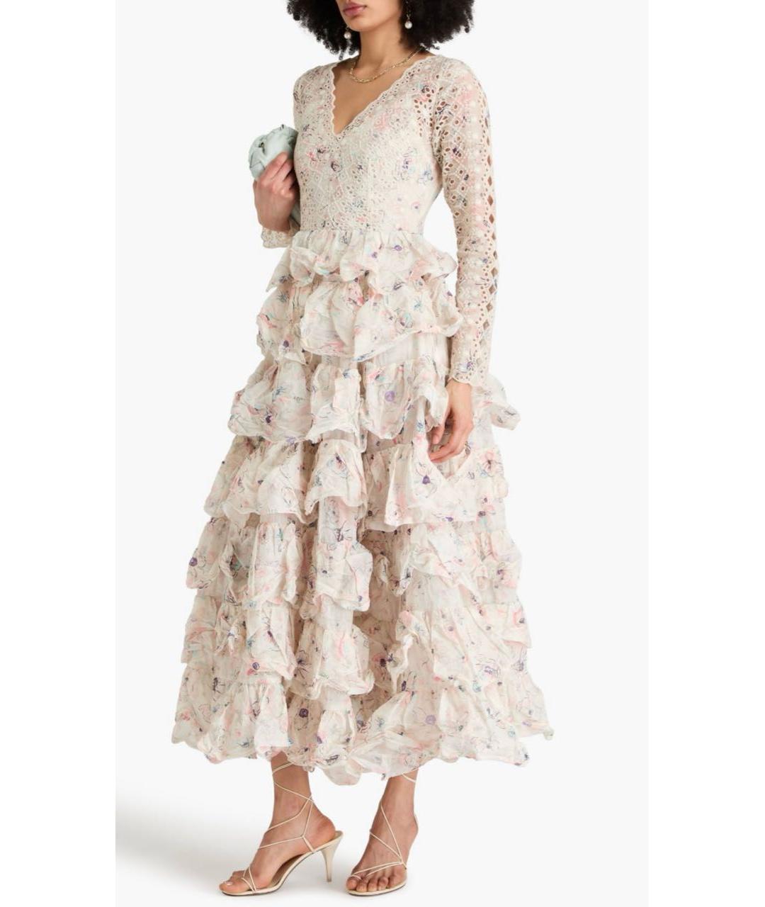 ZIMMERMANN Белое хлопковое коктейльное платье, фото 4