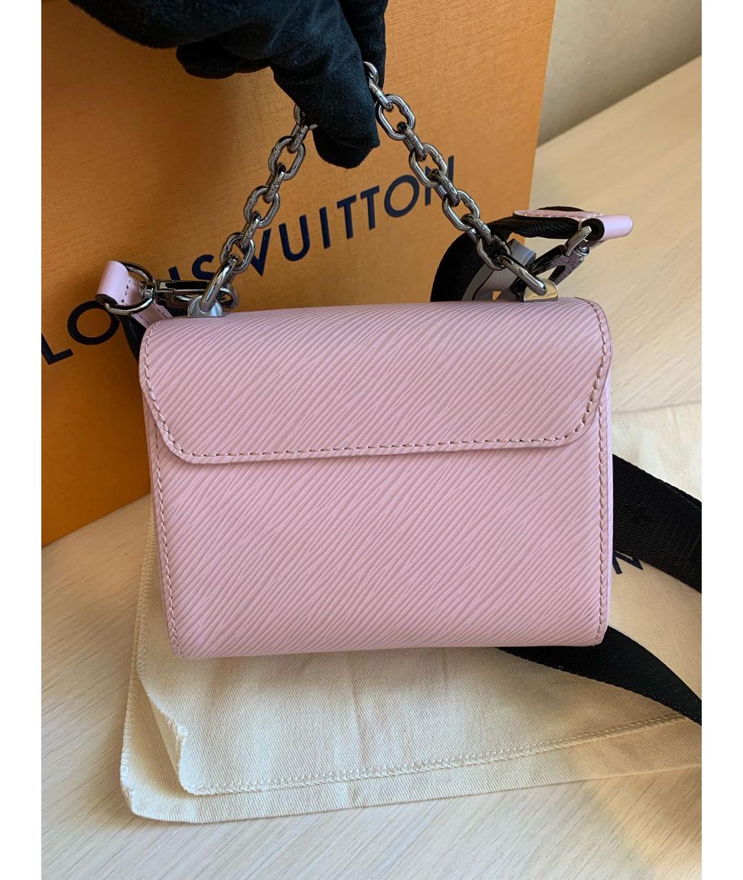 LOUIS VUITTON Розовая кожаная сумка через плечо, фото 3