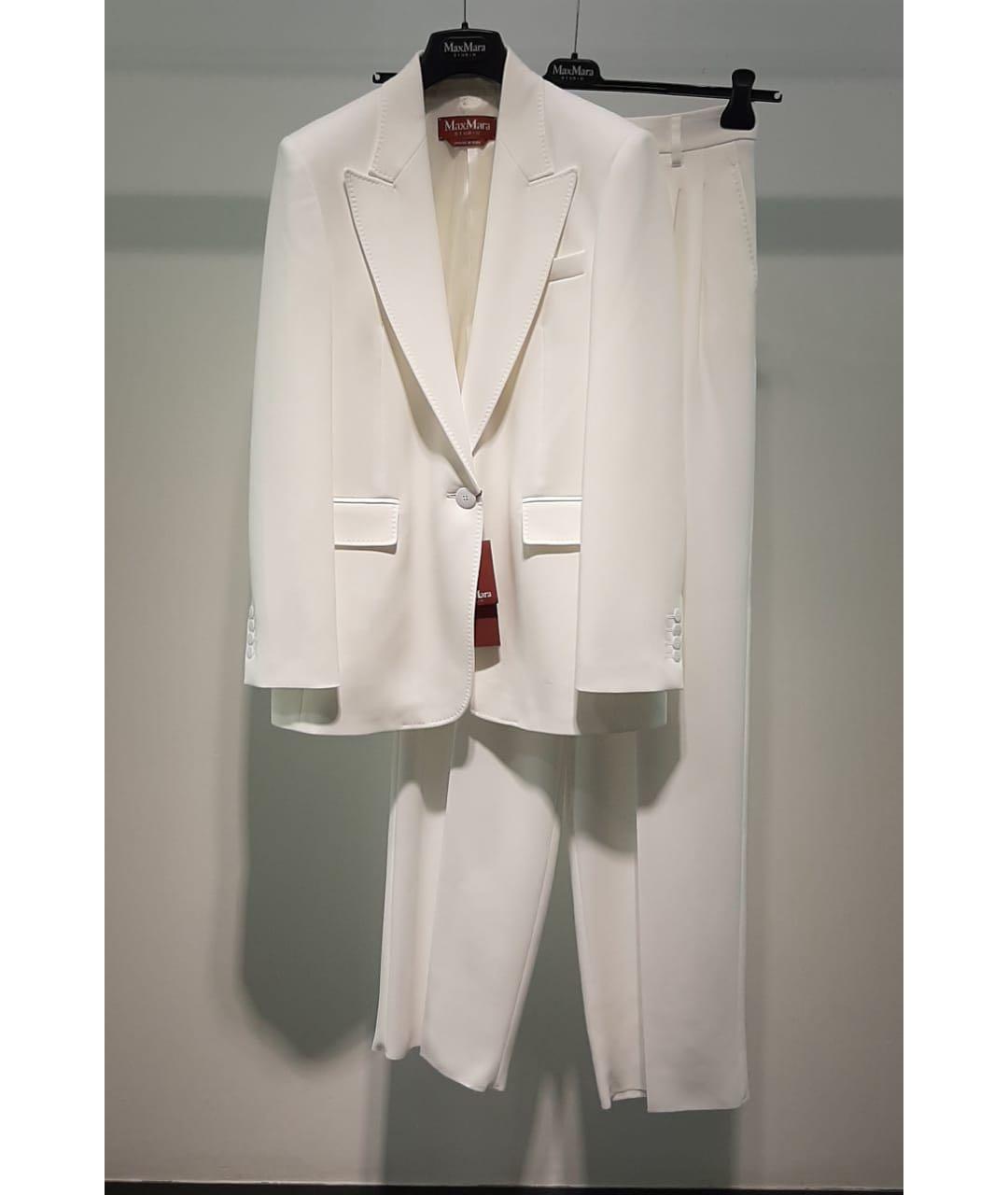 MAX MARA STUDIO Белый костюм с брюками, фото 3