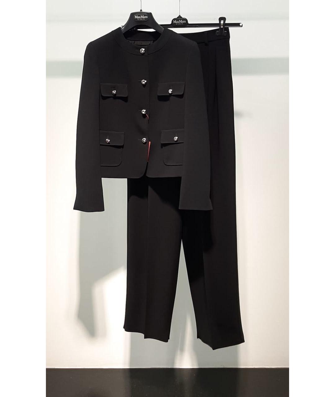 MAX MARA STUDIO Черный костюм с брюками, фото 3