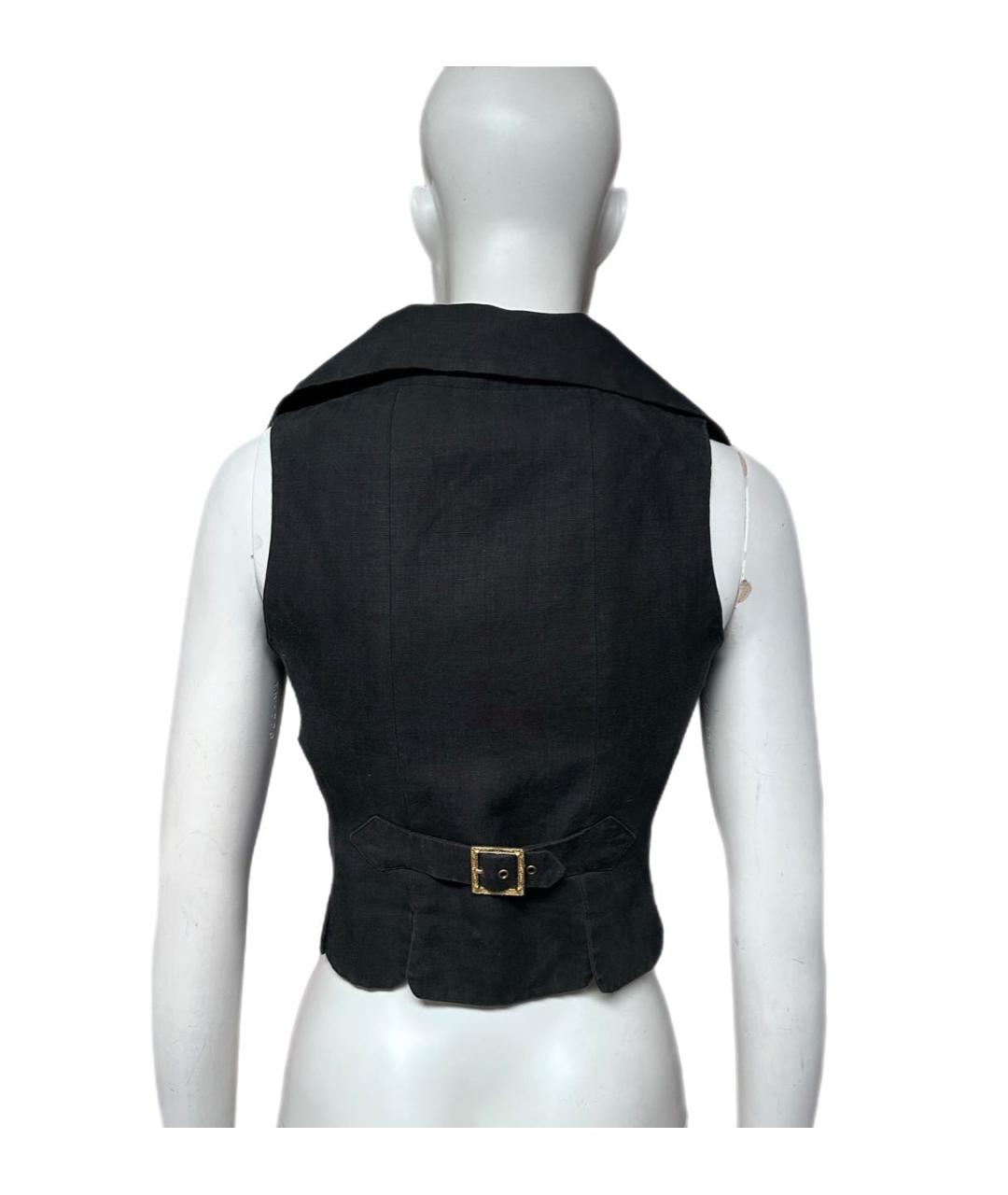 VIVIENNE WESTWOOD Антрацитовый льняной корсет, фото 7