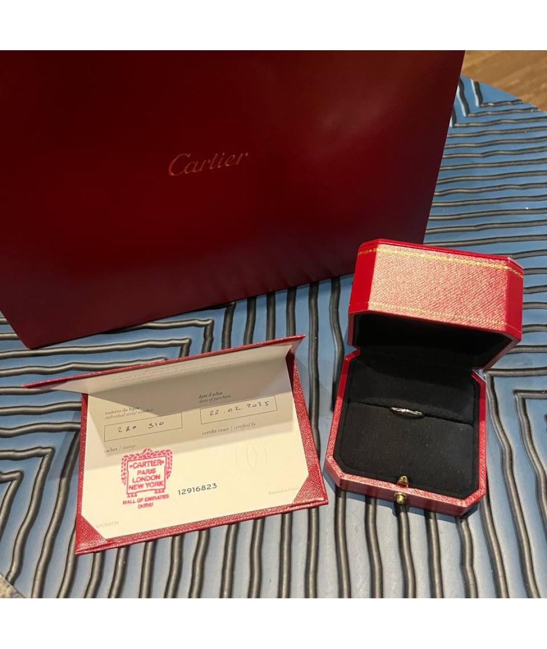CARTIER Платиновое кольцо, фото 6