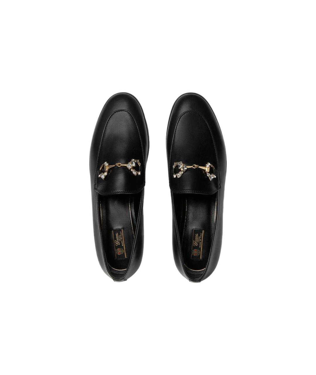 GUCCI Черные кожаные лоферы, фото 3