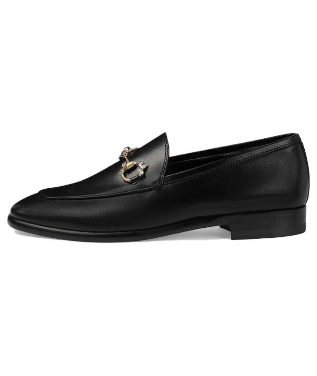 GUCCI Черные кожаные лоферы, фото 2