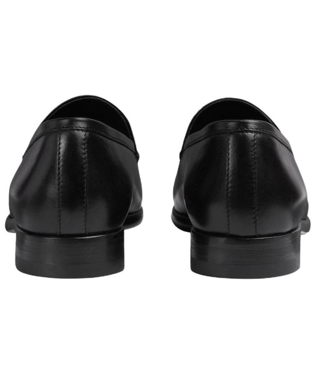 GUCCI Черные кожаные лоферы, фото 5