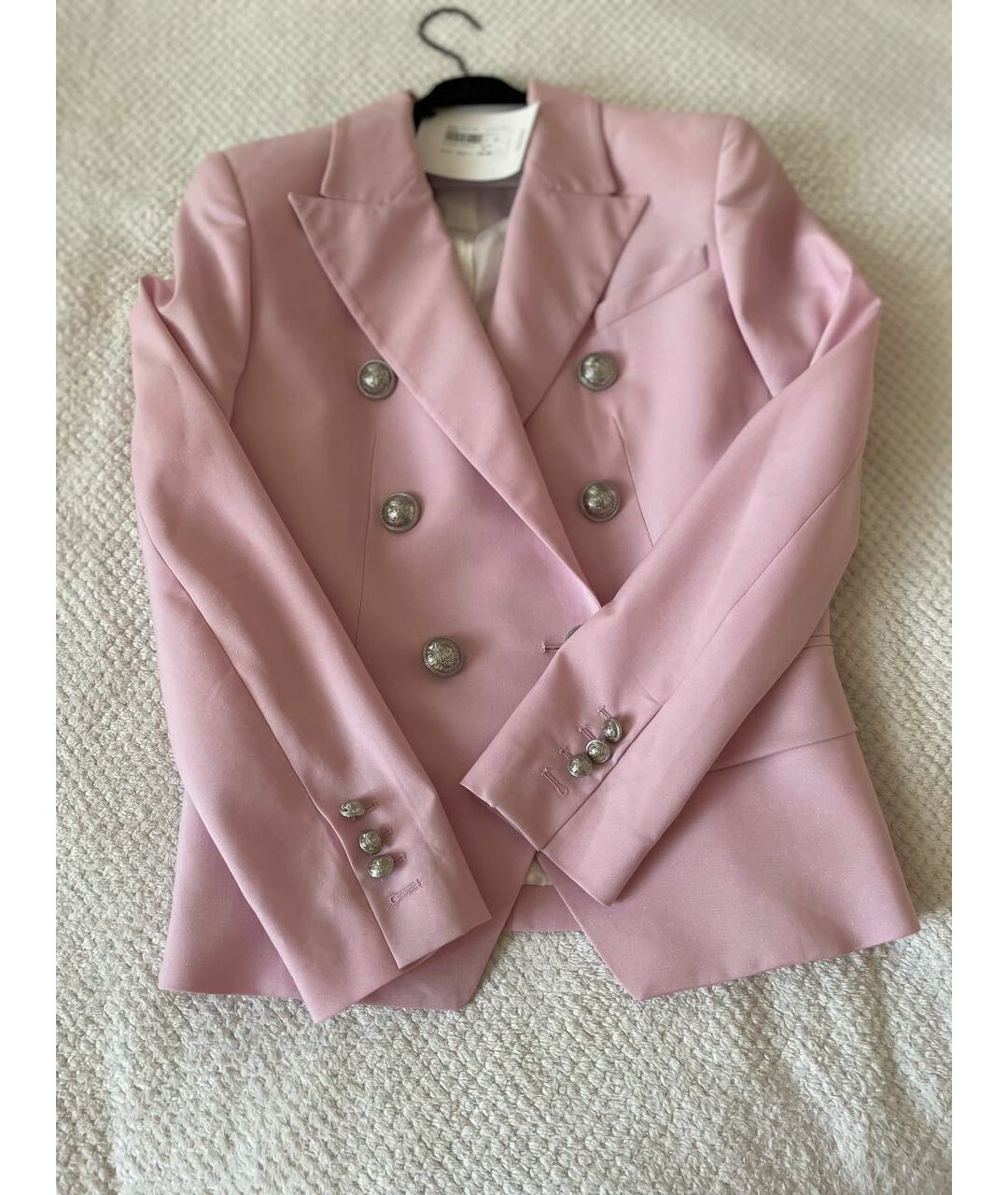 BALMAIN Розовый шерстяной жакет/пиджак, фото 9
