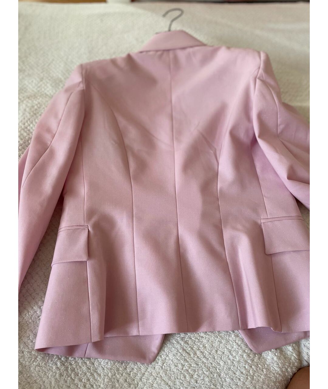 BALMAIN Розовый шерстяной жакет/пиджак, фото 4