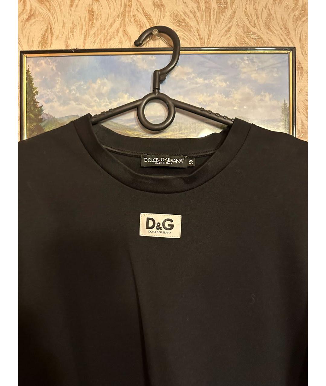 DOLCE&GABBANA Черная футболка, фото 2