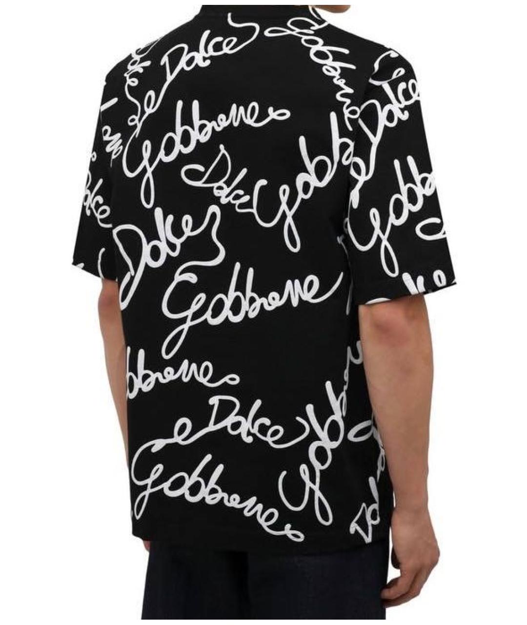 DOLCE&GABBANA Черная футболка, фото 4